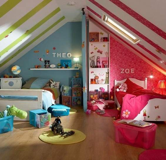 Детская комната для разнополых детей фото идеи