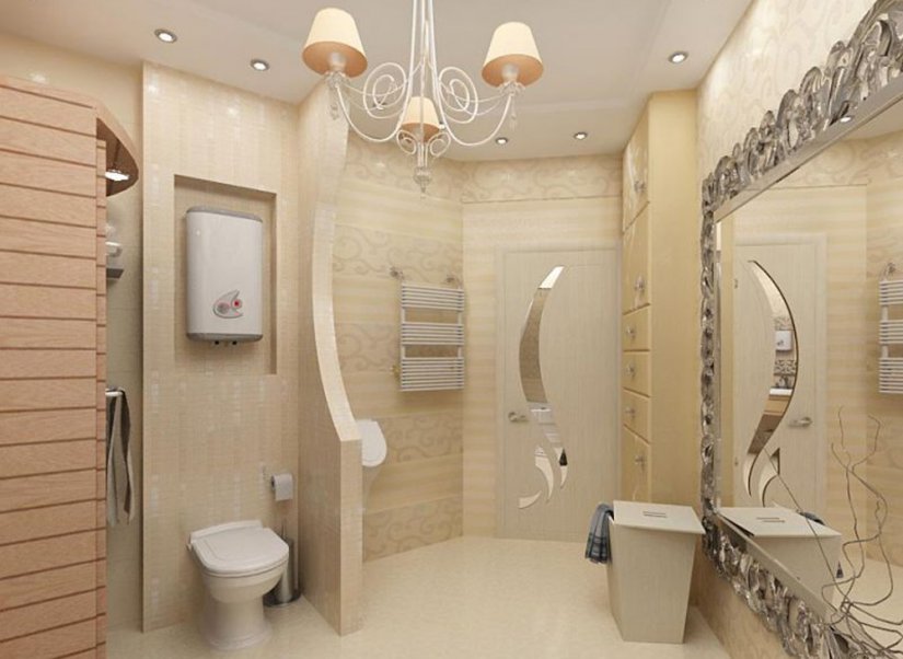 Интерьер ванной комнаты совмещенной с туалетом (25 фото), дизайн ванной, видео, советы экспертов, освещение