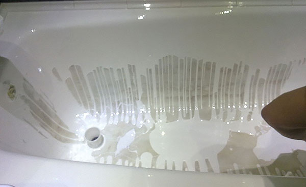 Восстановление ванны акрилом. отзыв, фото спустя пару лет
