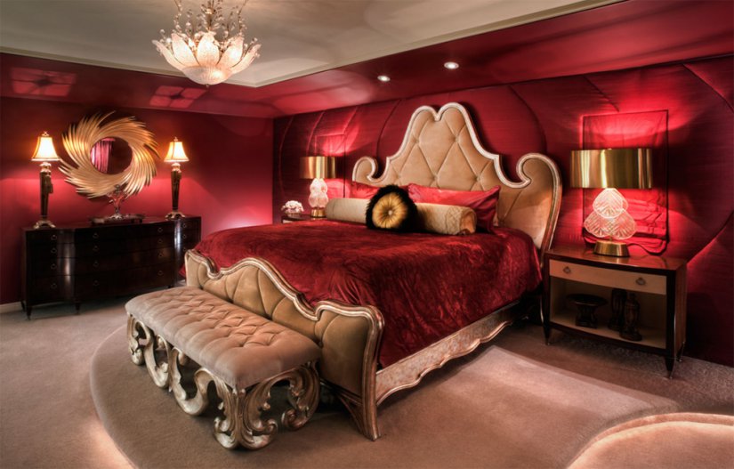 Красная спальня ( 30 фото ) – дизайн и интерьер