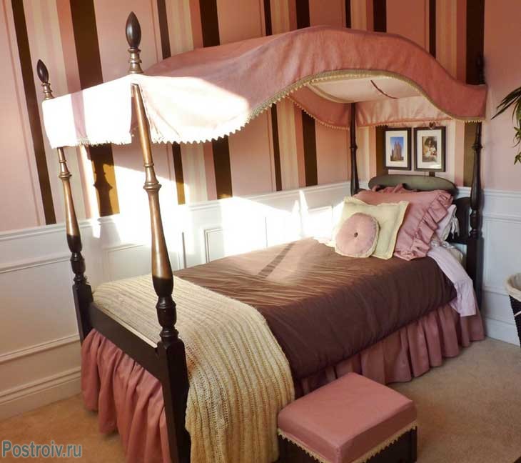 Кровать с балдахином. потрясающая идея для вашей спальни и спальни ребенка
