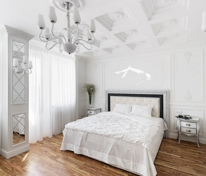 Потолок в спальне. лучшие стилевые решения. 45 фото