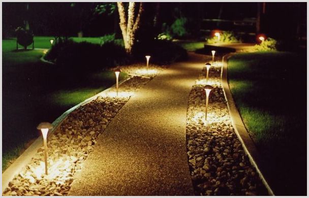 Принципы использования садовых светильников